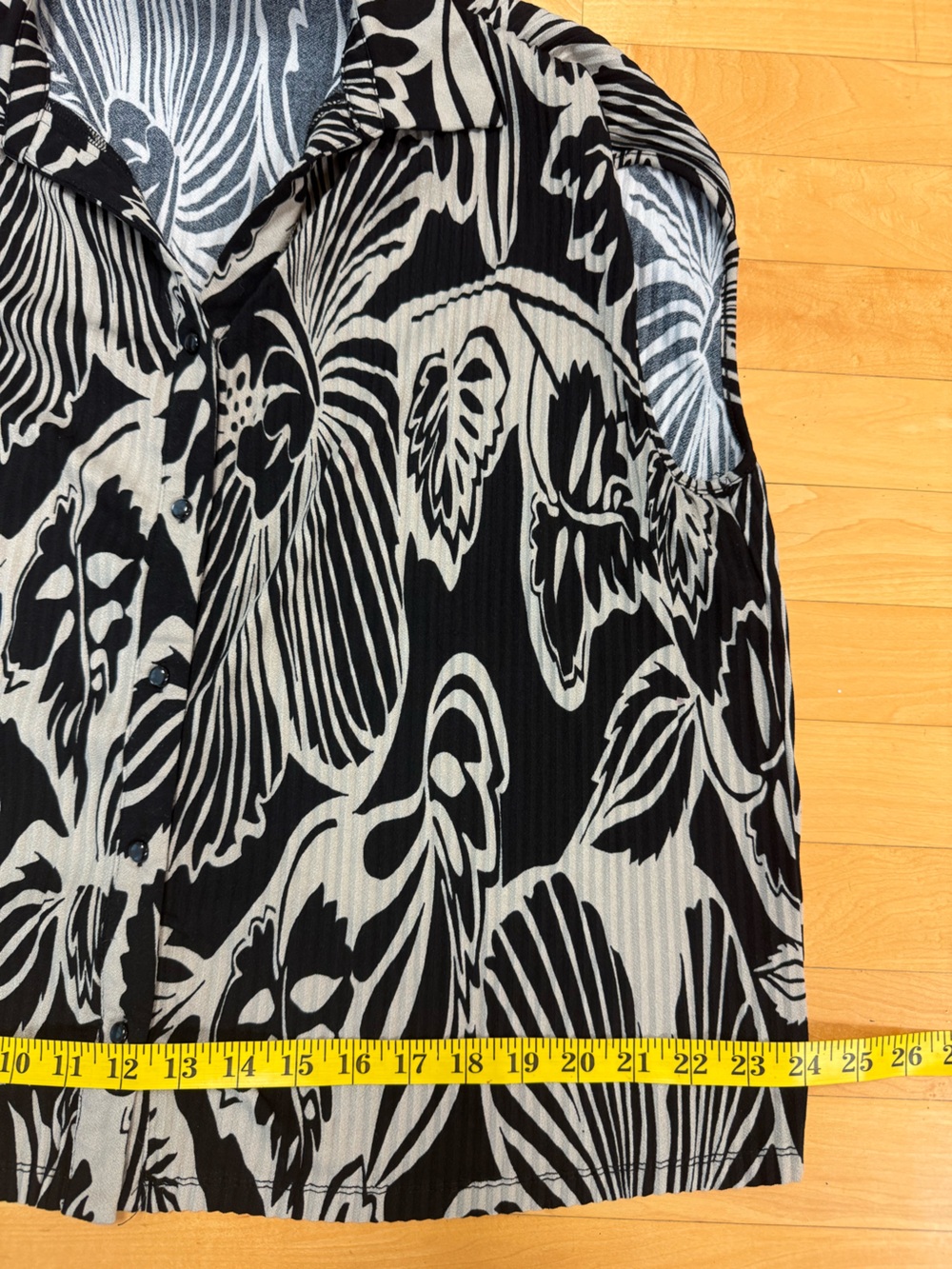 Adrianna Papell Black & White Floral Maxi Skirt